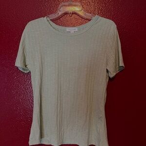 Vintage America Light Green Ribbed Tee